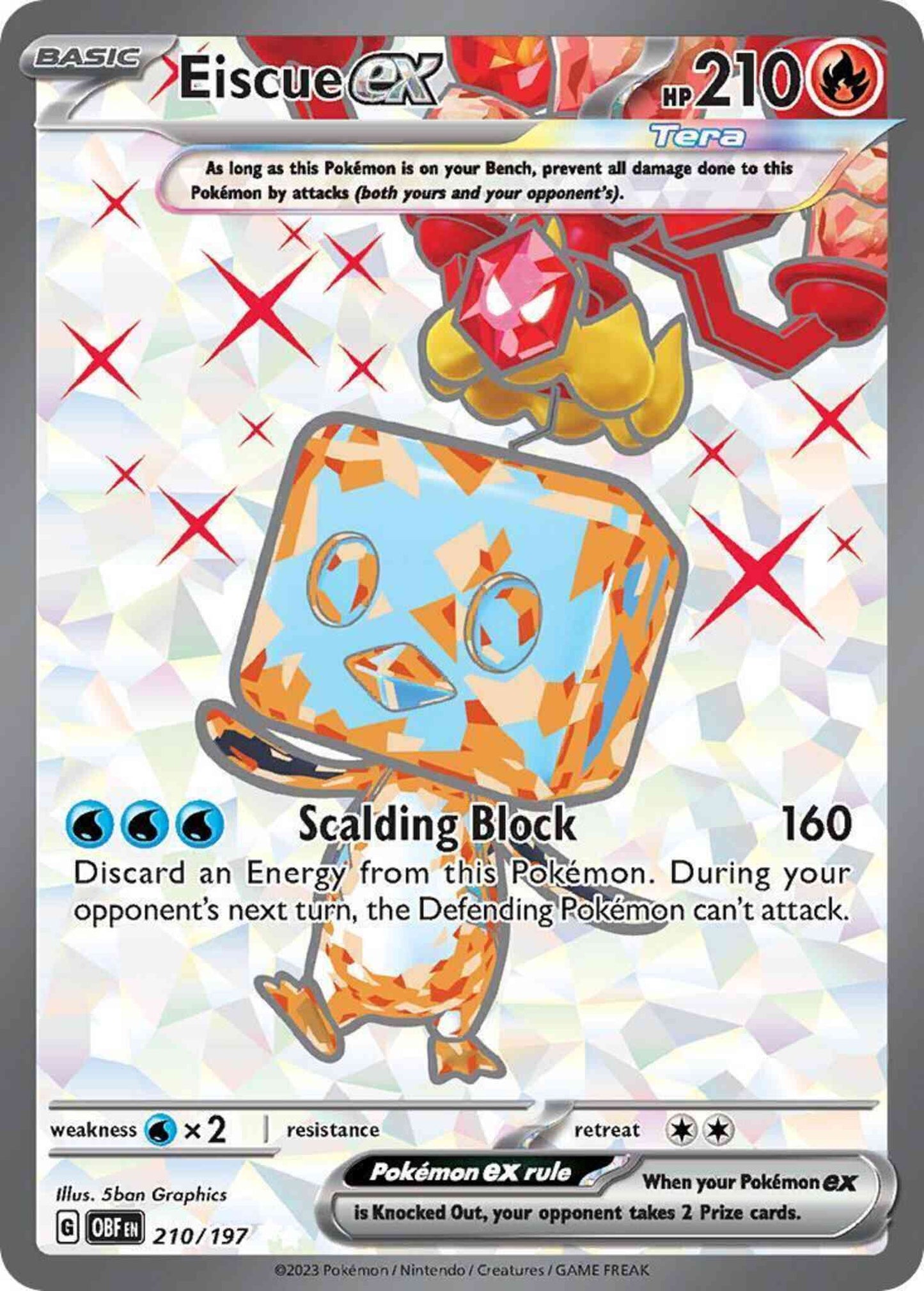Eiscue ex - 210/197 - Ultra Rare [sv03-210] [Ultra]