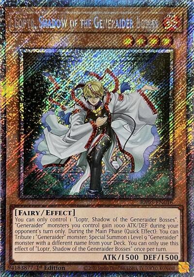 Loptr, Shadow of the Generaider Bosses - RA05-EN016 - Platinum Secret Rare - 1st Edition