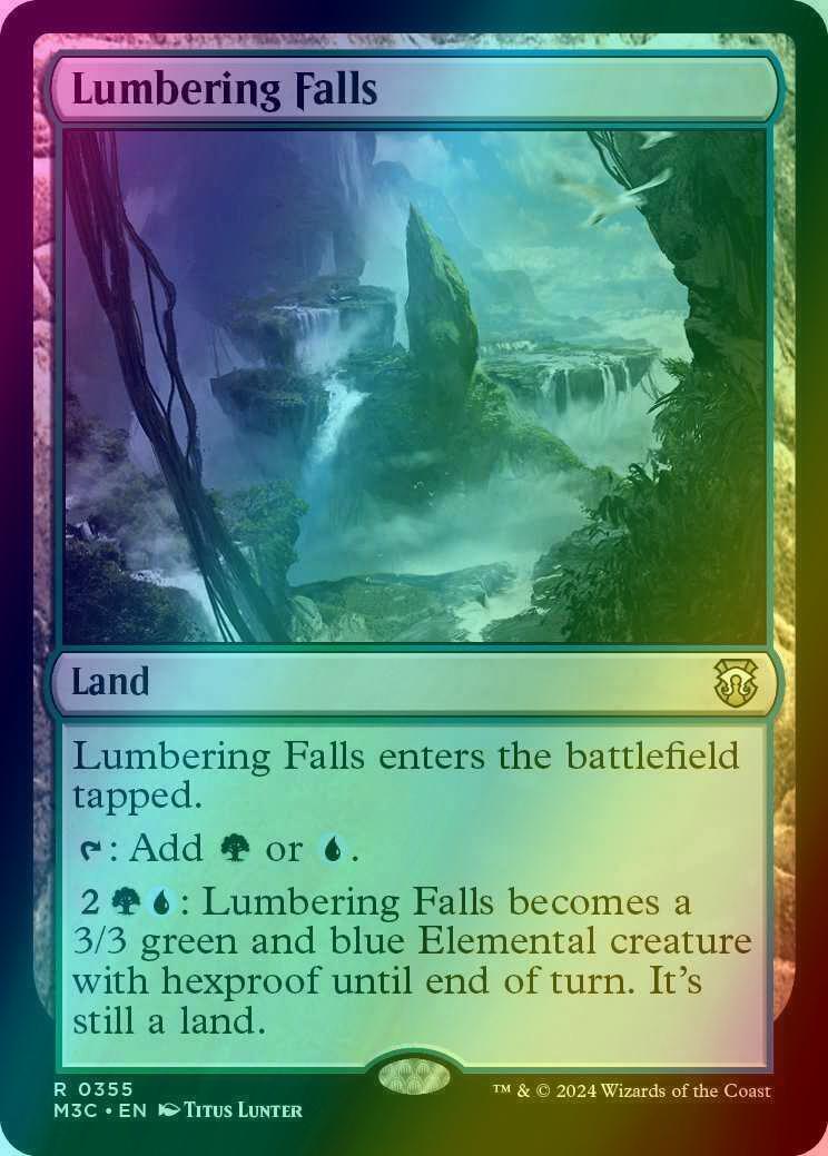 Lumbering Falls [355] [Modern Horizons 3: Commander] [Ripple Foil]