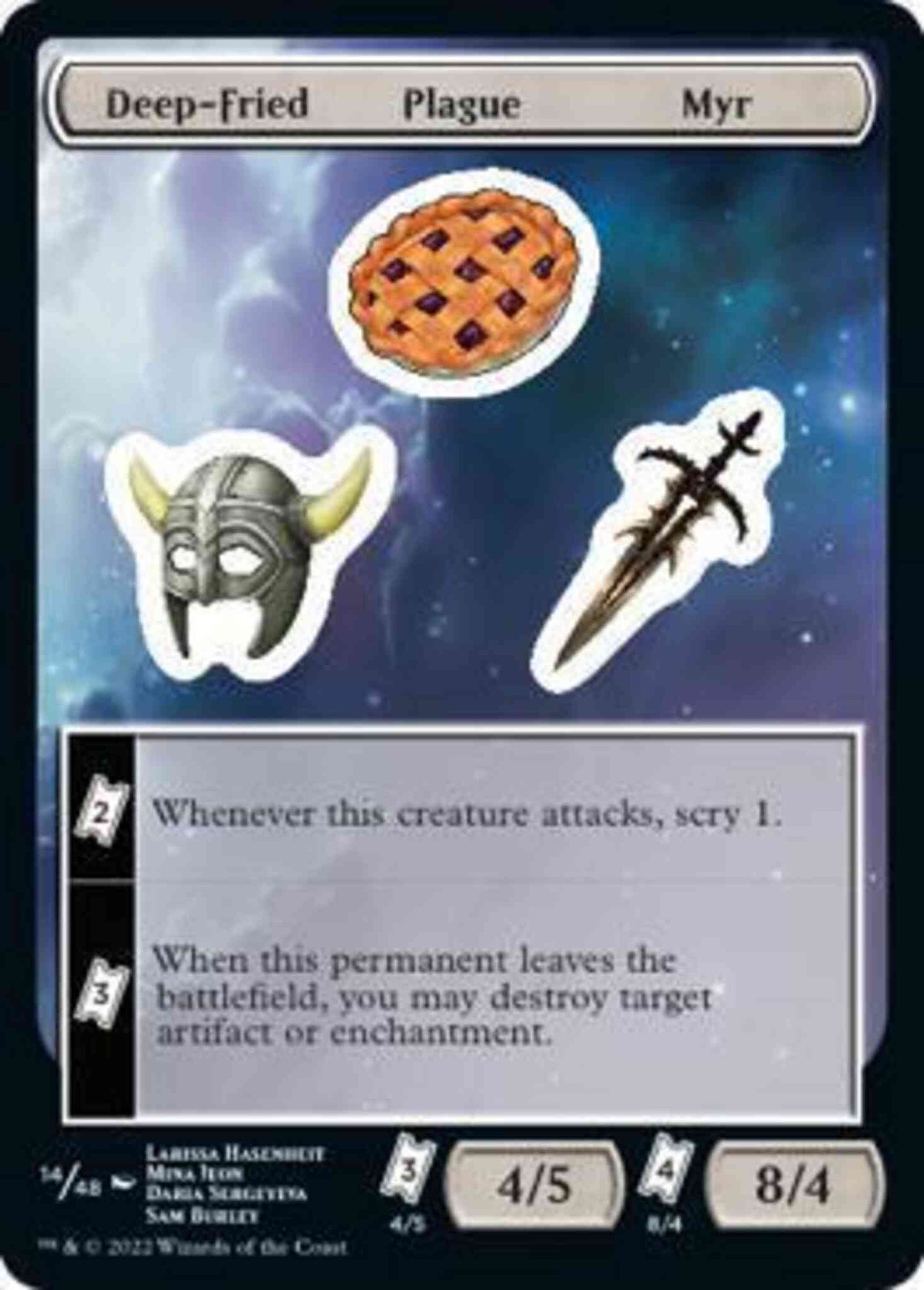 Deep-Fried Plague Myr [14] [Unfinity Sticker Sheets] [Non-Foil]