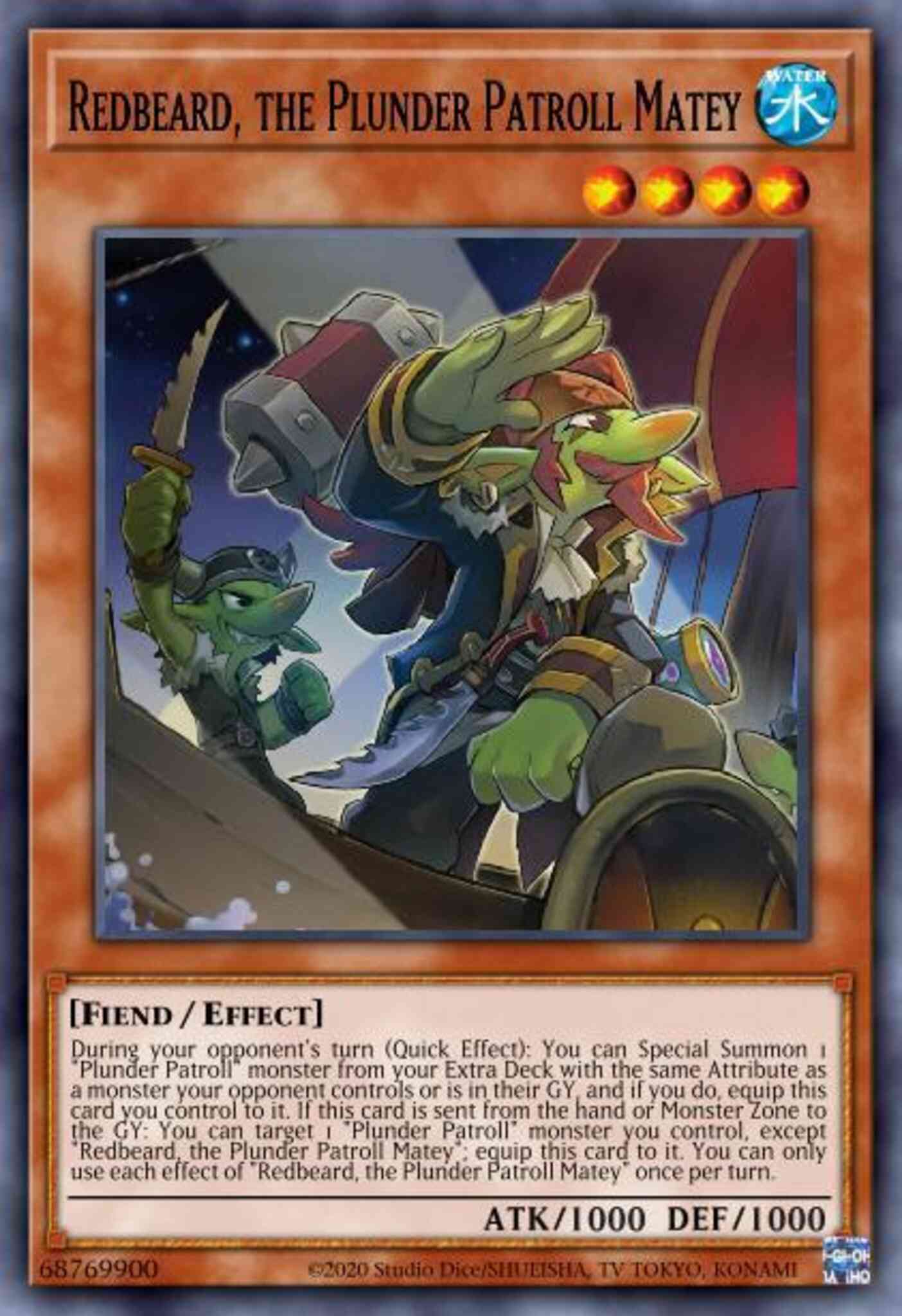 Redbeard, the Plunder Patroll Matey - IGAS-EN086 - Ultra Rare - Unlimited