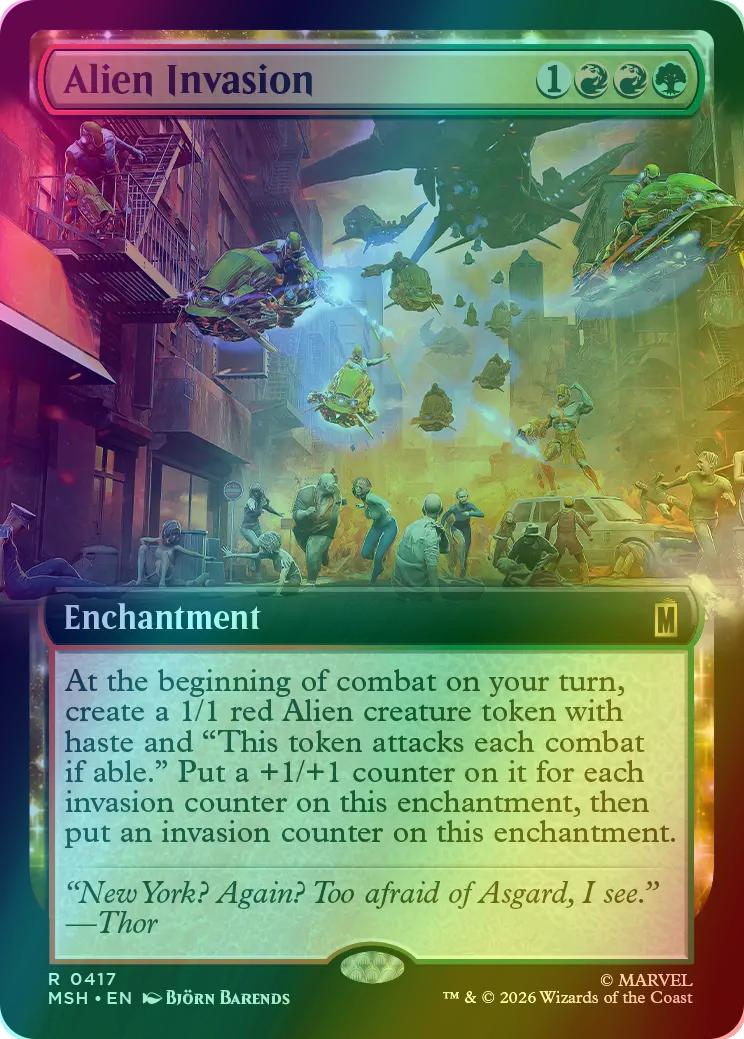 Alien Invasion [417] [Extended Art] [Marvel Super Heroes] [Foil]