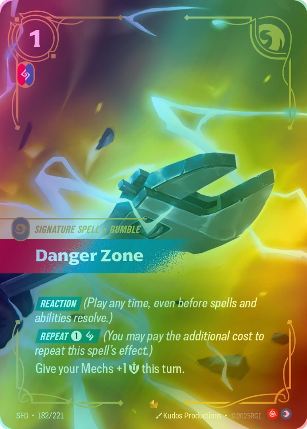 Danger Zone - 182/221 [Spiritforged] [Foil]