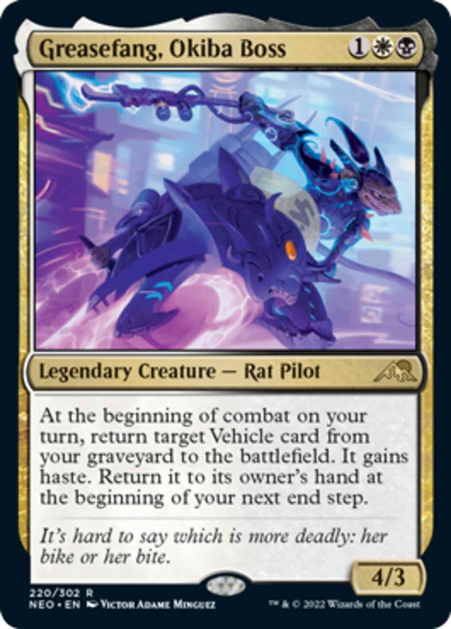 Greasefang, Okiba Boss [220] [Kamigawa: Neon Dynasty] [Non-Foil]