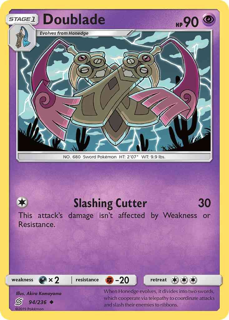 Doublade - 94/236 - Uncommon [sm11-94] [Reverse Holo]
