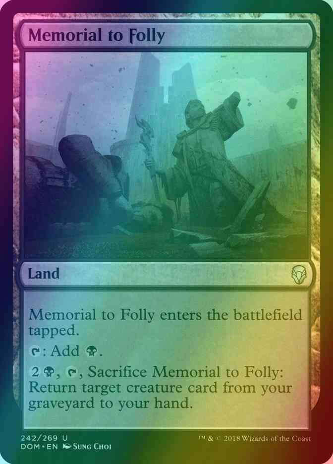 Memorial to Folly [242] [Dominaria] [Foil]