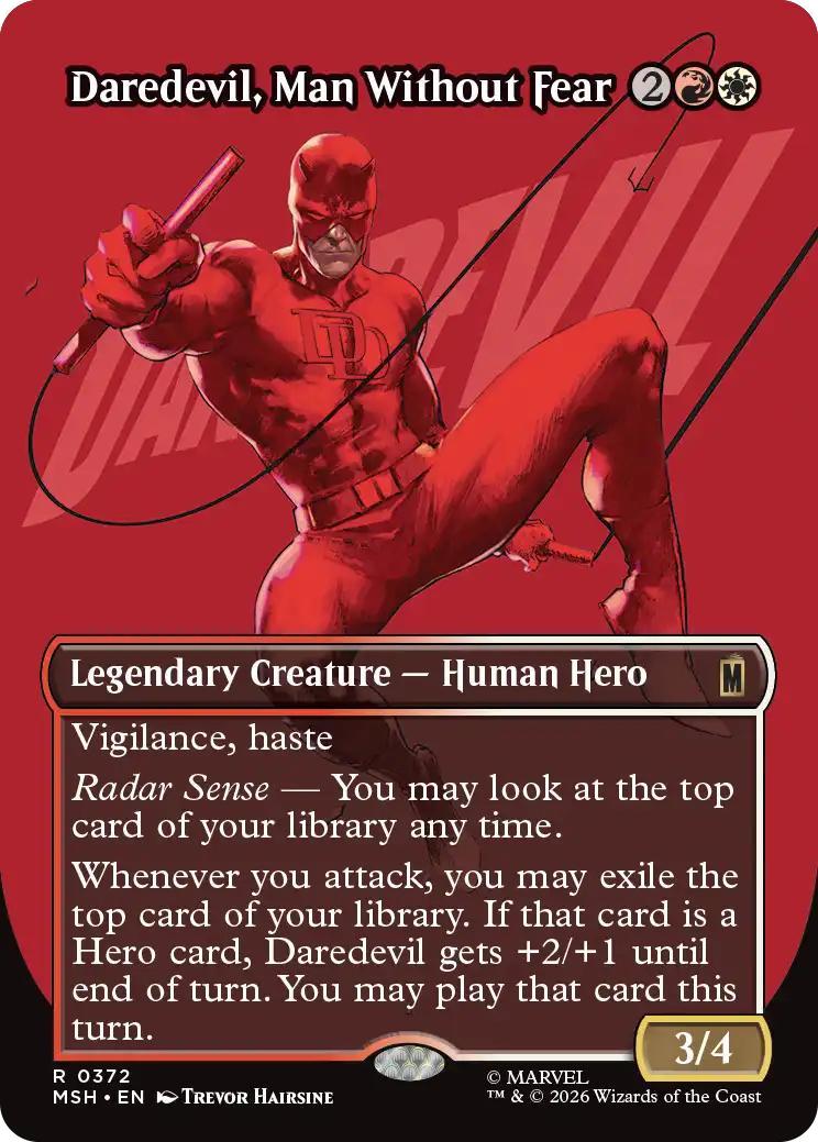 Daredevil, Man Without Fear [372] [Borderless] [Logo] [Marvel Super Heroes] [Non-Foil]