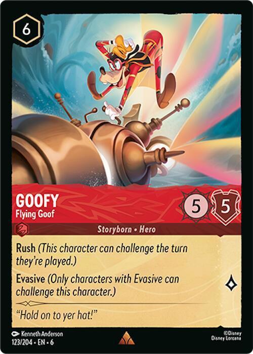 Goofy - Flying Goof - 123/204 [Azurite Sea] [Non-Foil]