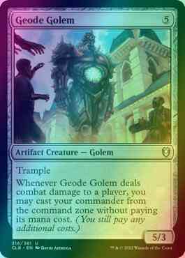 Geode Golem [316] [Commander Legends: Battle for Baldur's Gate] [Foil]