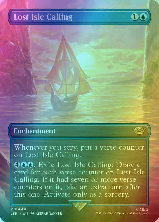 Lost Isle Calling [444] [Borderless] [The Lord of the Rings: Tales of Middle-earth] [Foil]
