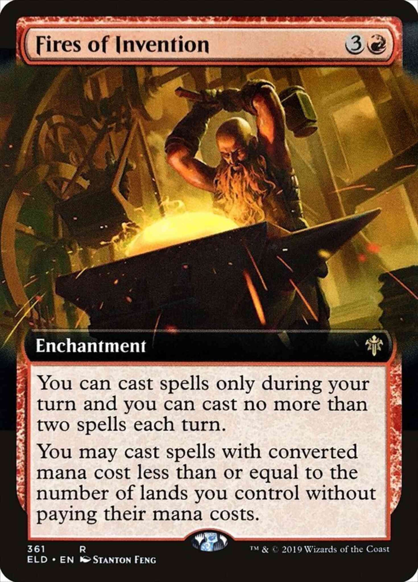 Fires of Invention [361] [Extended Art] [Throne of Eldraine] [Non-Foil]