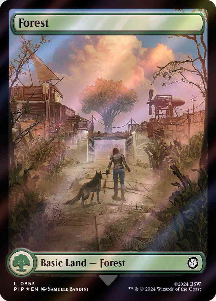 Forest [853] [Full Art] [Fallout] [Surge Foil]
