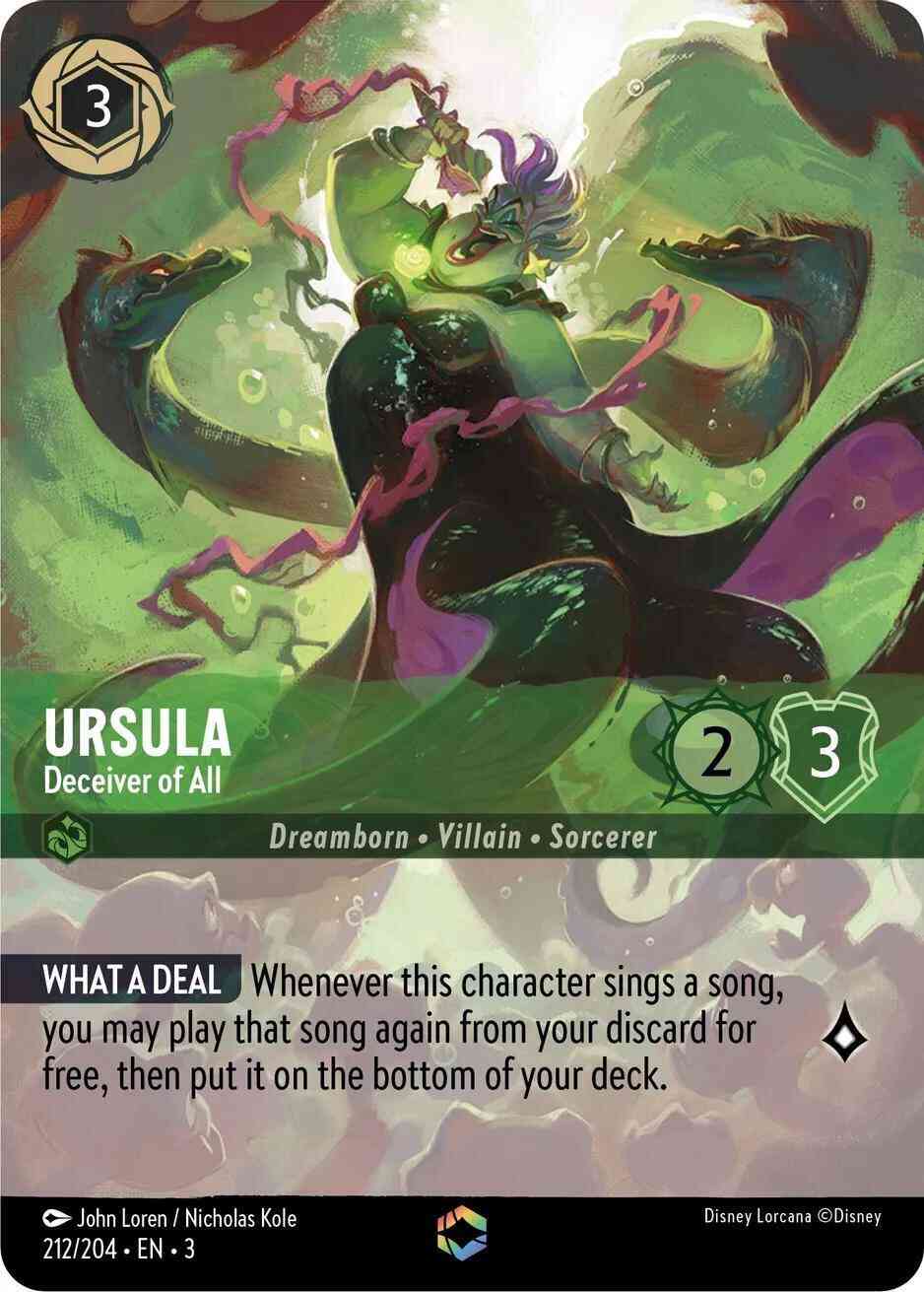 Ursula - Deceiver of All (Enchanted) - 212/204 [Into the Inklands] [Holofoil]