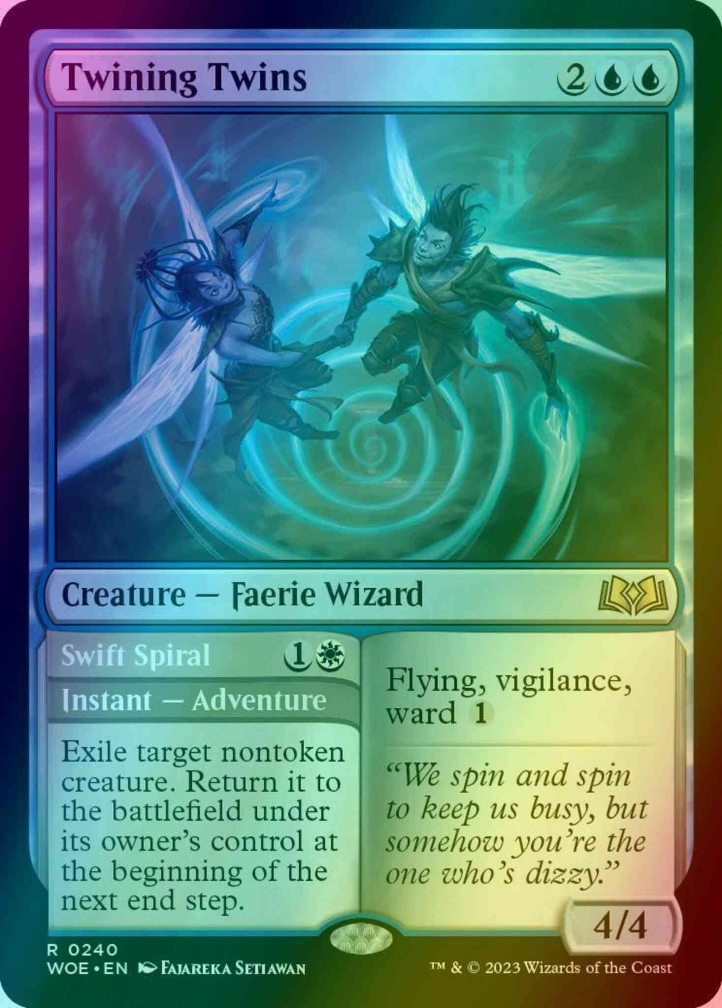 Twining Twins // Swift Spiral [240] [Wilds of Eldraine] [Foil]