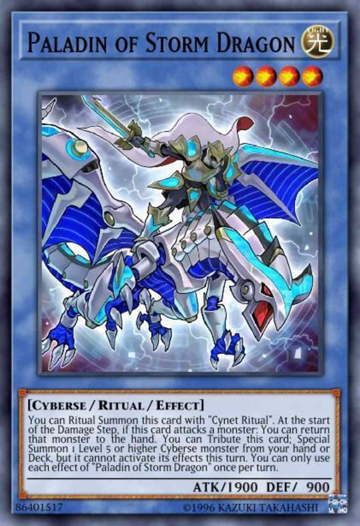 Paladin of Storm Dragon - CYHO-EN031 - Rare - 1st Edition