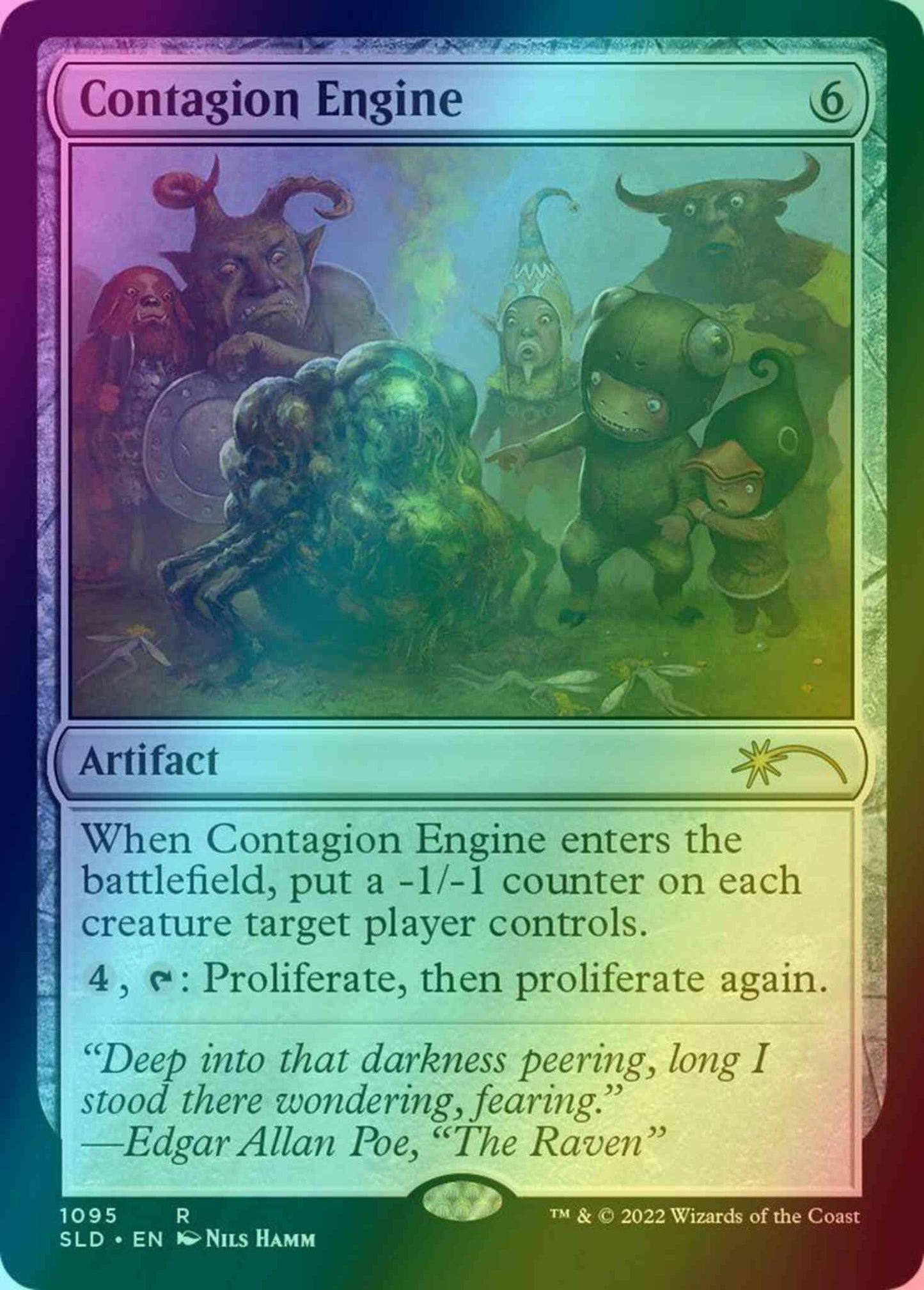 Contagion Engine [1095] [Nils Hamm] [Secret Lair Drop] [Foil]