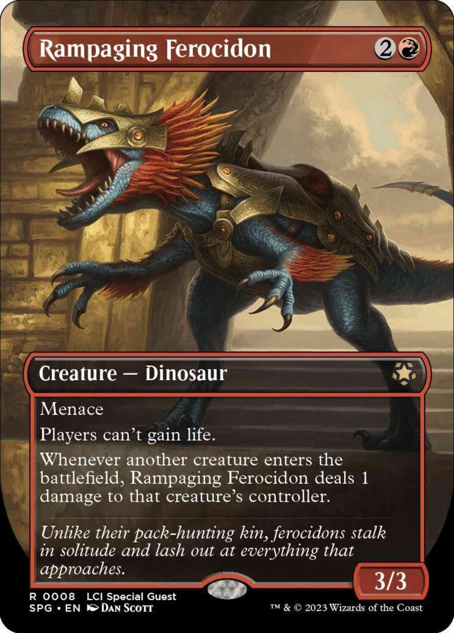 Rampaging Ferocidon [8] [Borderless] [Special Guests] [Non-Foil]