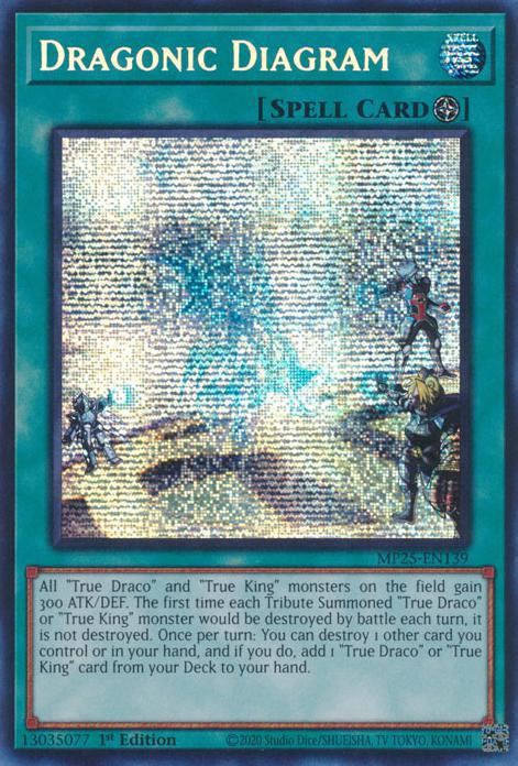 Dragonic Diagram - MP25-EN139 - Prismatic Secret Rare - 1st Edition