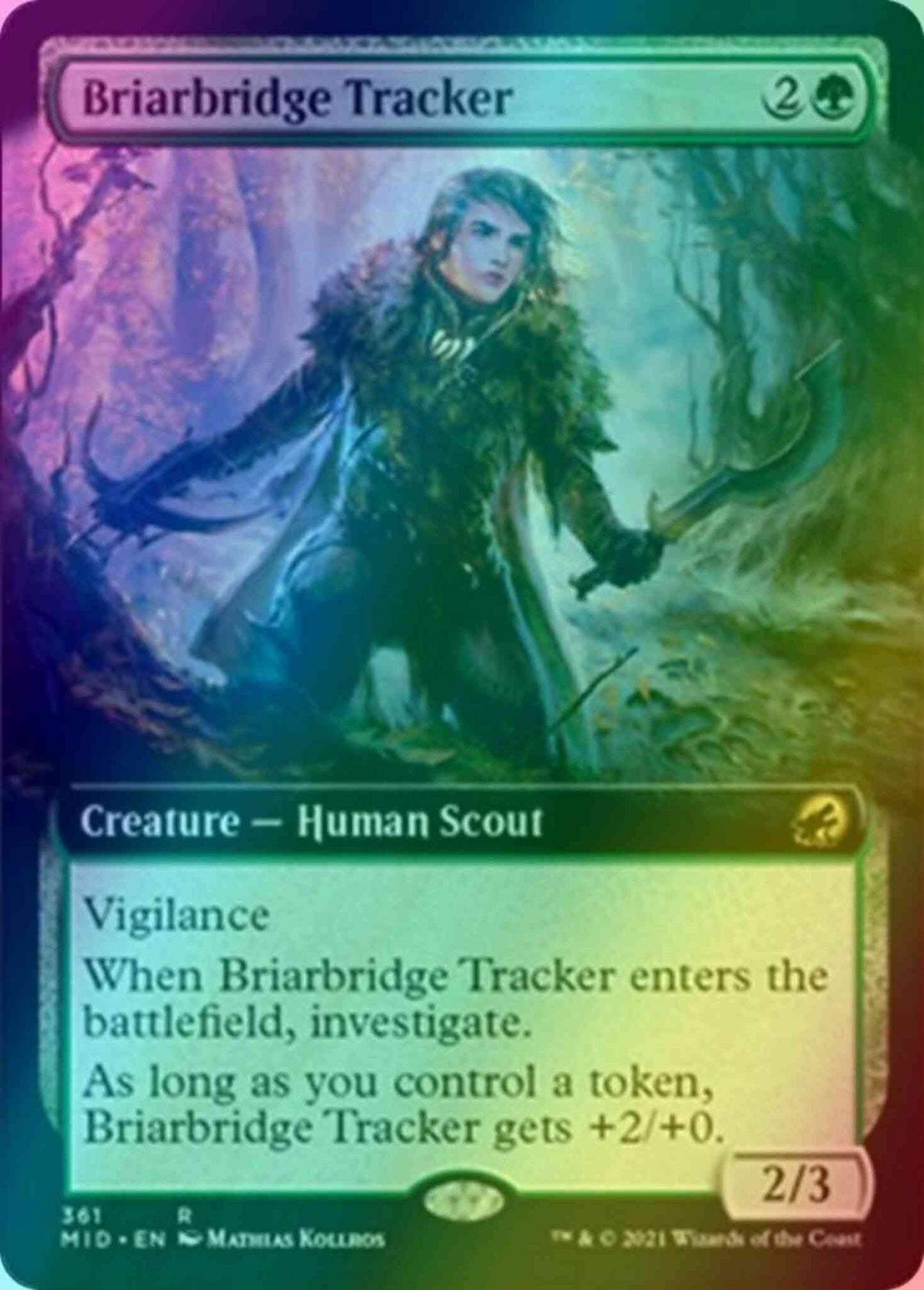 Briarbridge Tracker [361] [Extended Art] [Innistrad: Midnight Hunt] [Foil]