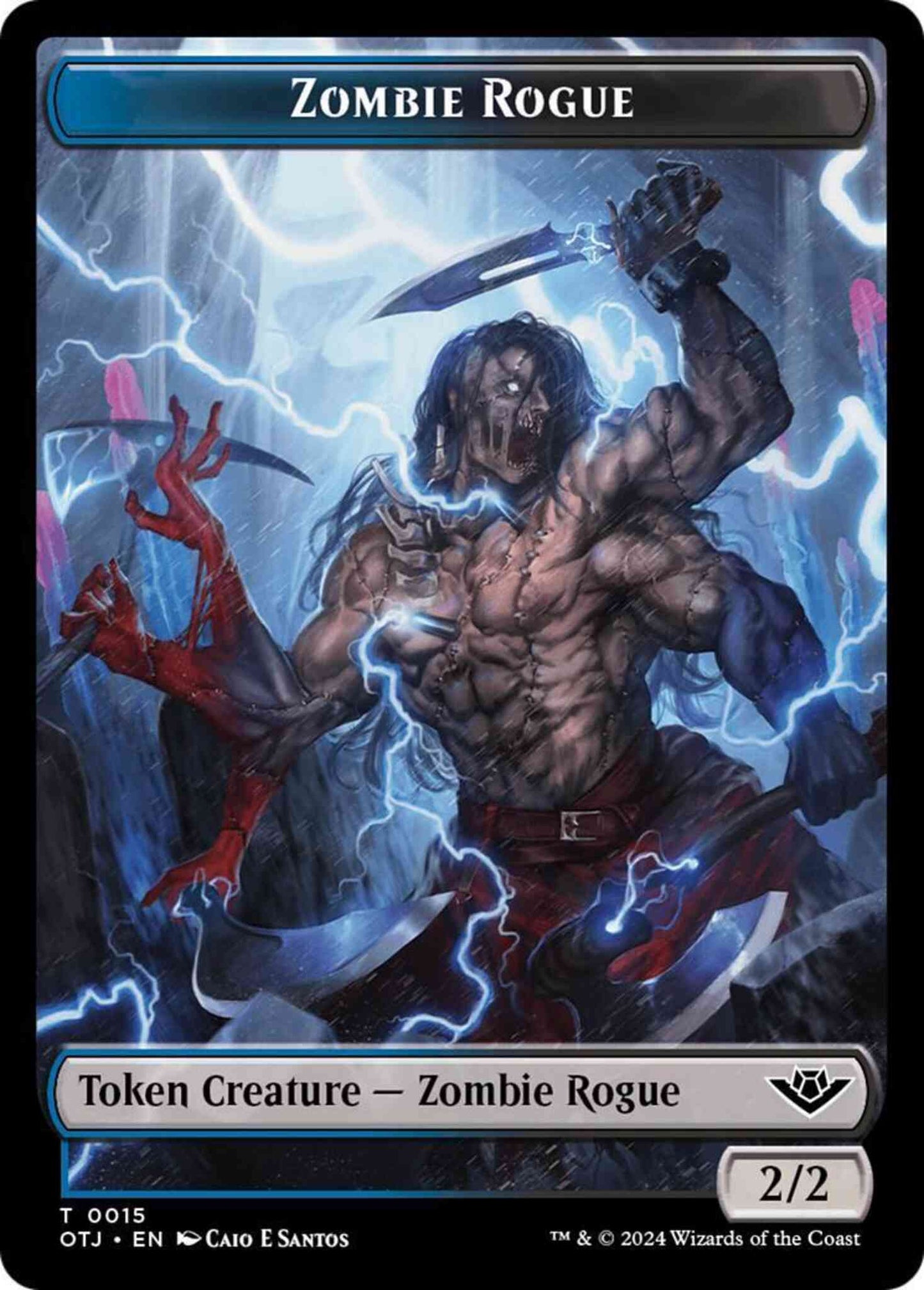 Zombie Rogue Token [15] [Outlaws of Thunder Junction: Tokens] [Non-Foil]