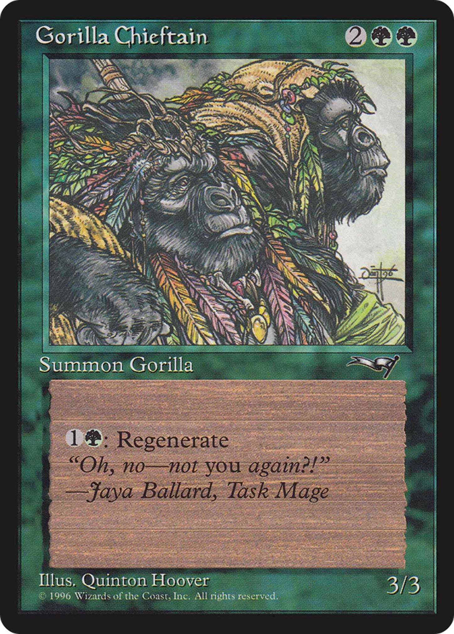 Gorilla Chieftain [2 Gorillas] [94a] [Alliances] [Non-Foil]