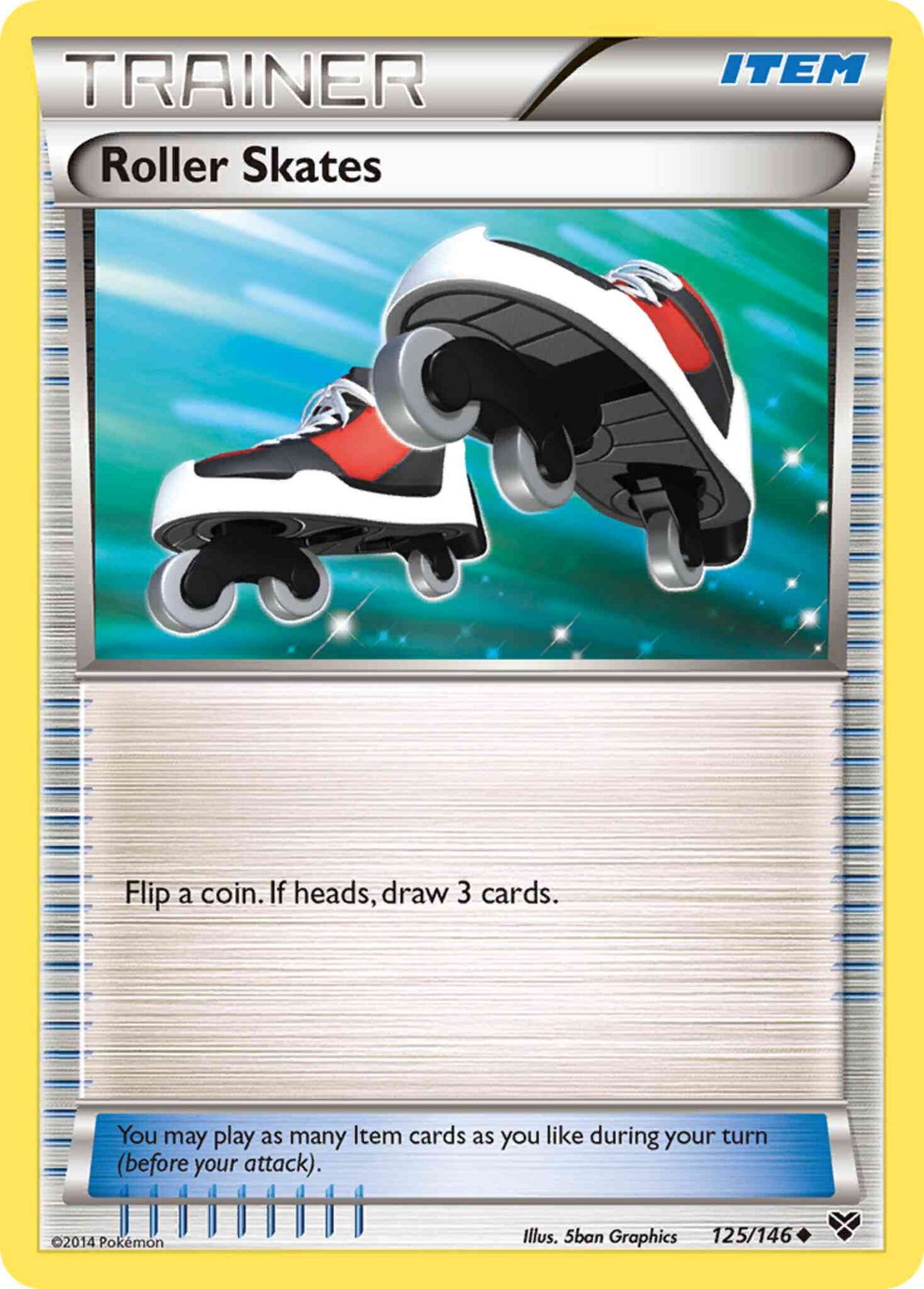 Roller Skates - 125/146 - Uncommon [xy1-125] [Non-Holo]