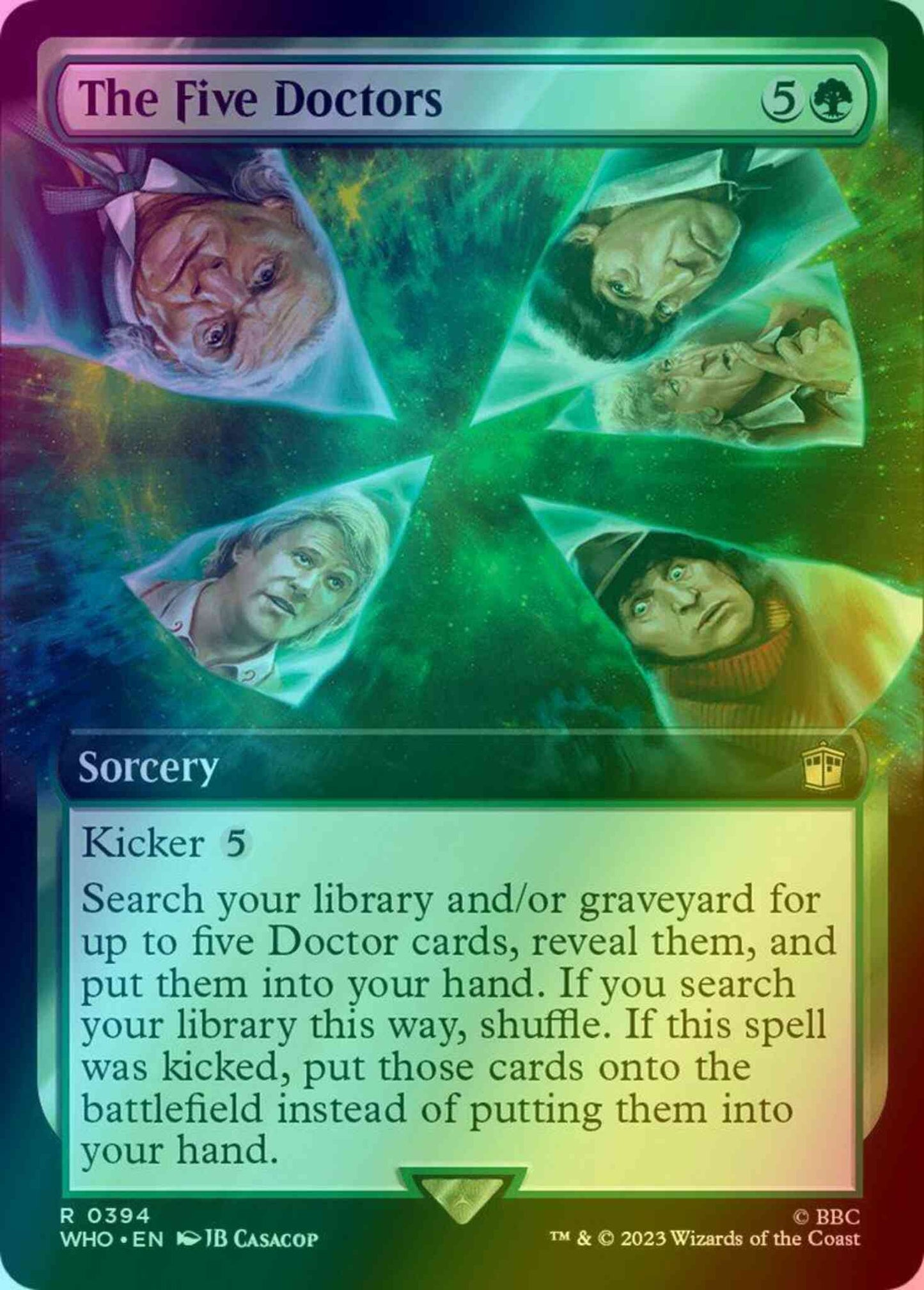 The Five Doctors [394] [Extended Art] [Universes Beyond: Doctor Who] [Foil]