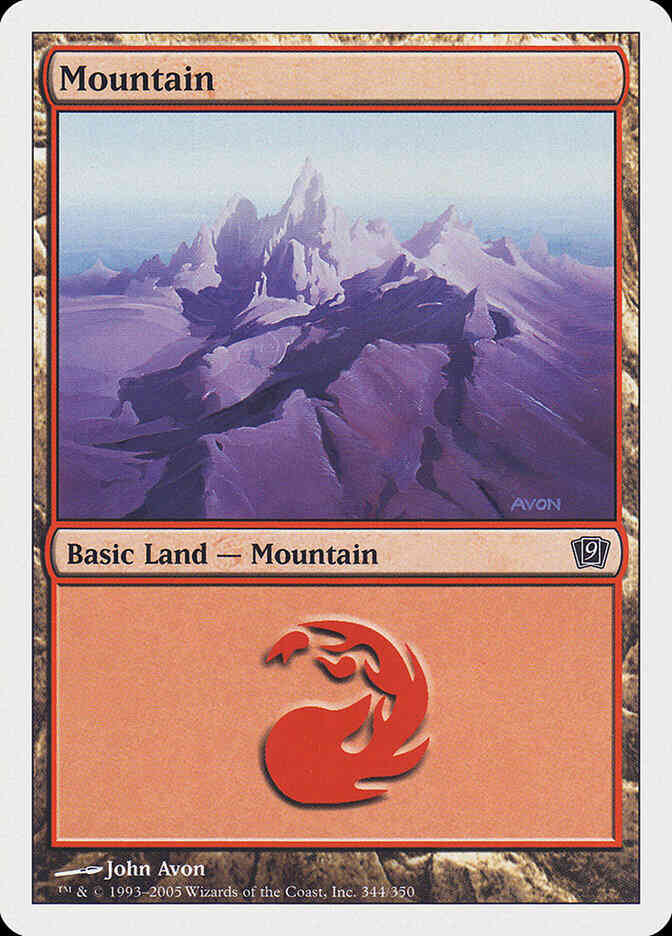Mountain [344] [Ninth Edition] [Non-Foil]