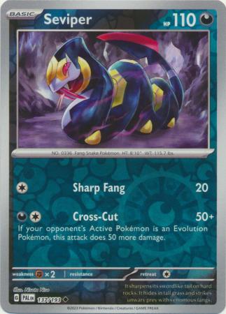 Seviper - 137/193 - Uncommon [sv02-137] [Reverse Holo]