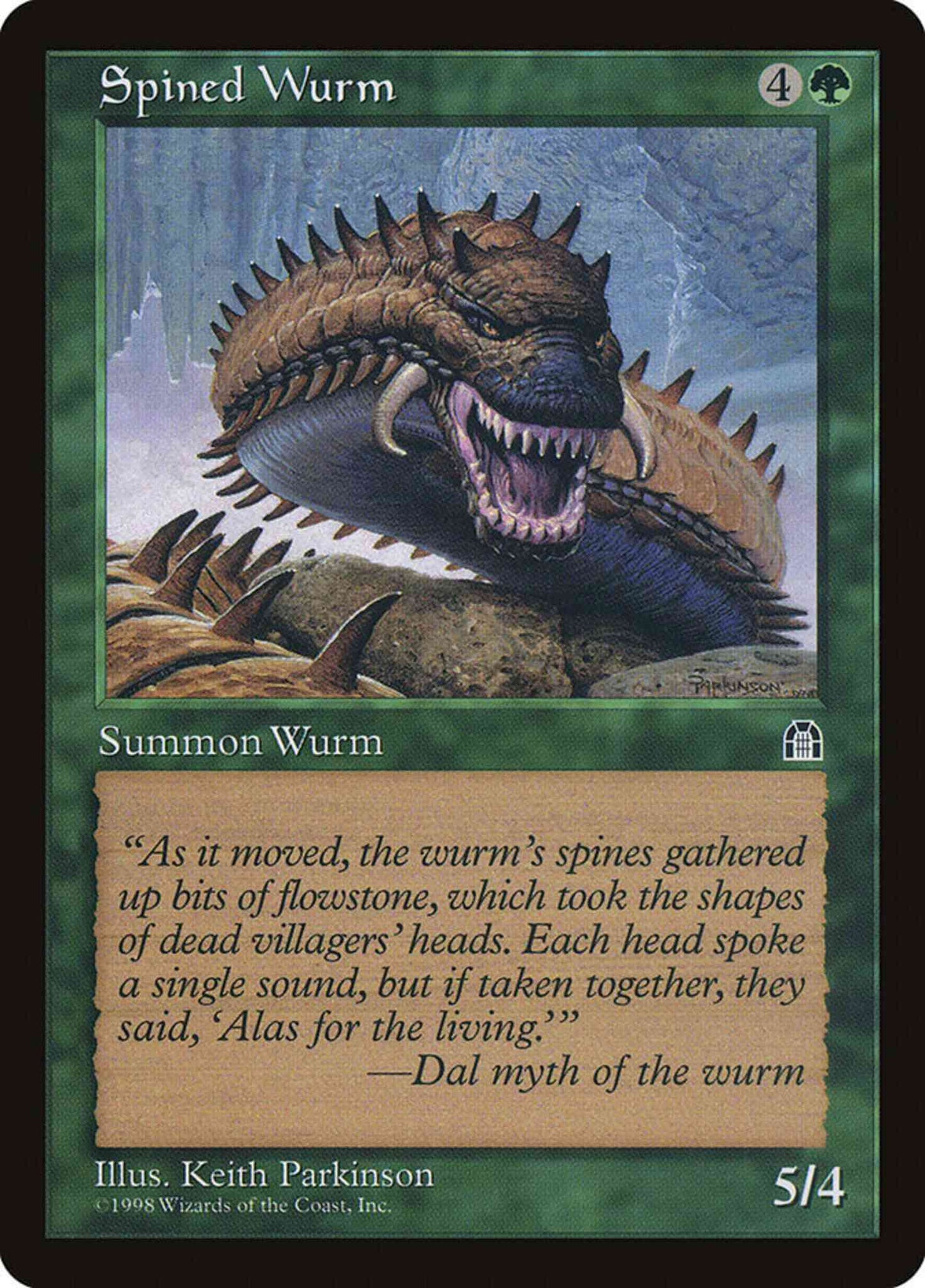 Spined Wurm [121] [Stronghold] [Non-Foil]