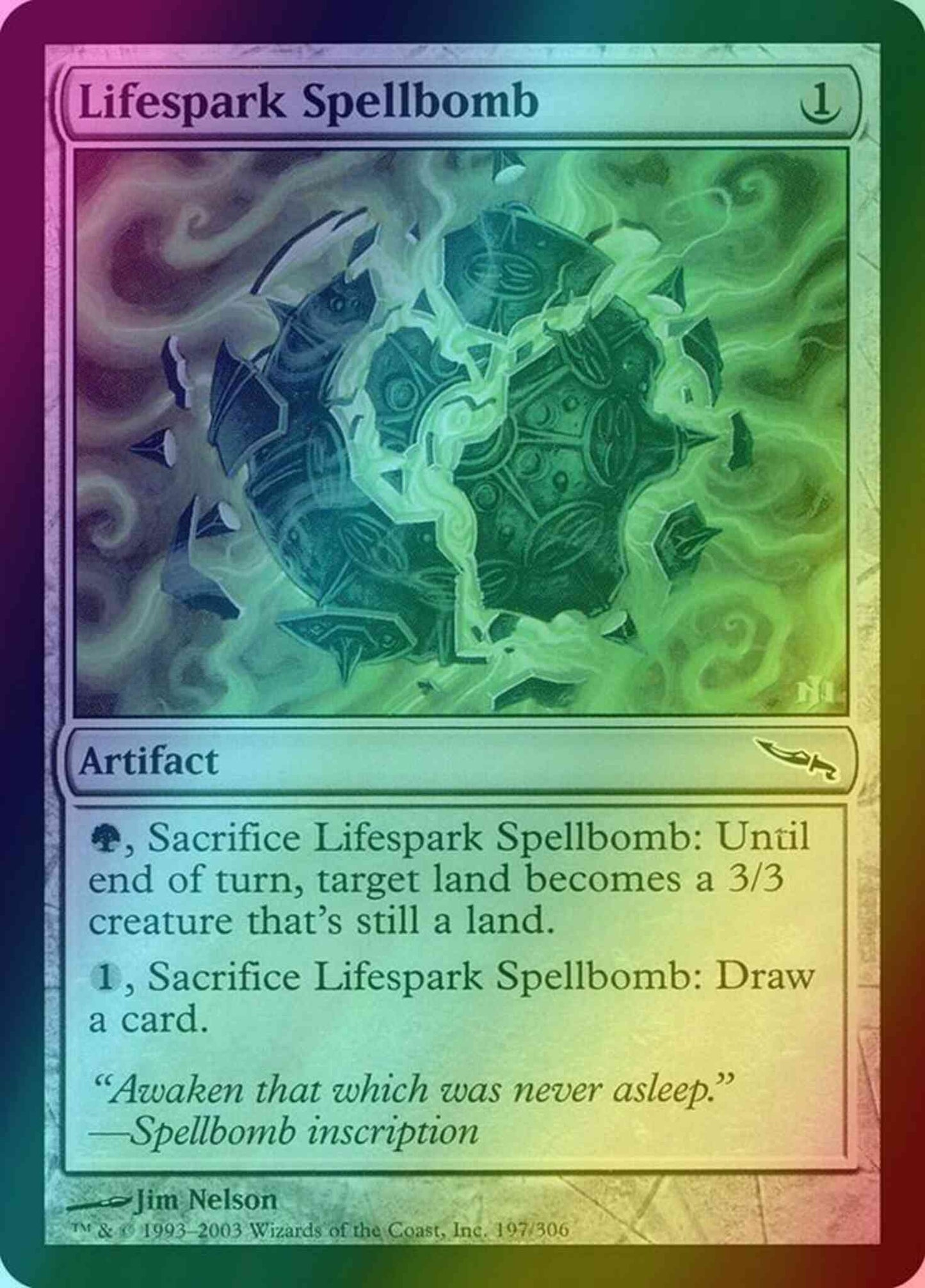 Lifespark Spellbomb [197] [Mirrodin] [Foil]