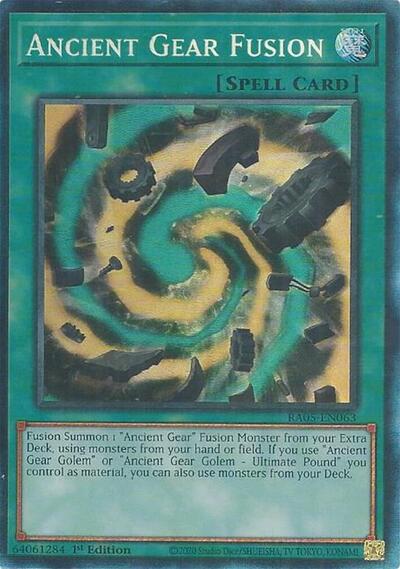 Ancient Gear Fusion - RA05-EN063 - Collector's Rare - 1st Edition