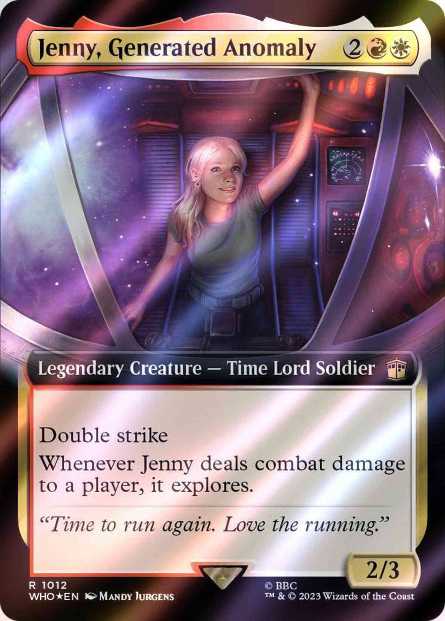Jenny, Generated Anomaly [1012] [Extended Art] [Universes Beyond: Doctor Who] [Surge Foil]