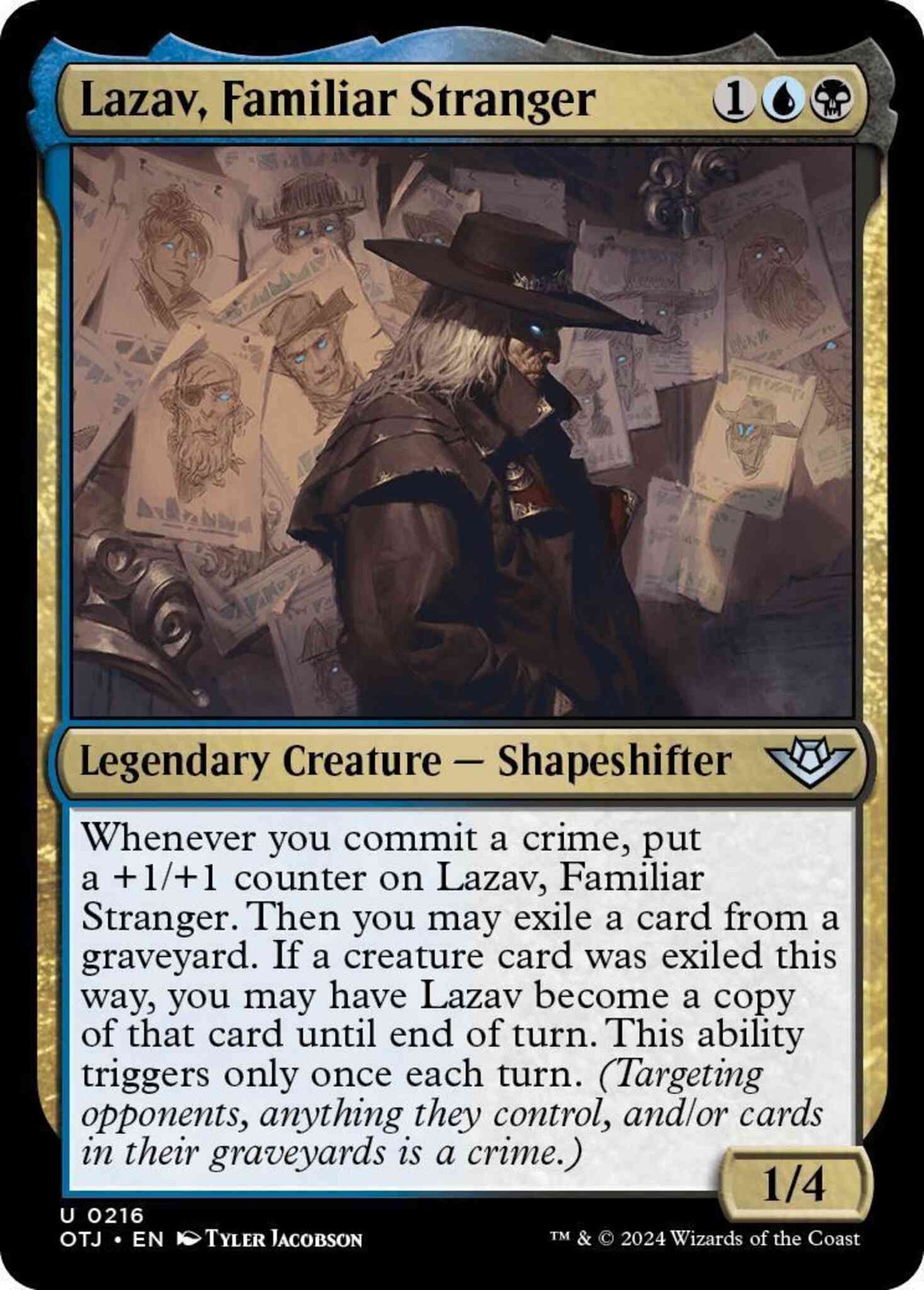Lazav, Familiar Stranger [216] [Outlaws of Thunder Junction] [Non-Foil]