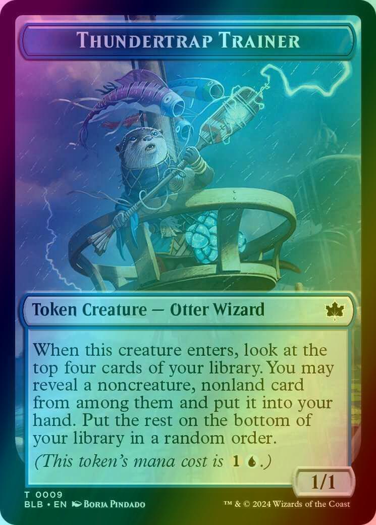 Snail Token (14) // Thundertrap Trainer Token (09) [Bloomburrow: Tokens] [Foil]
