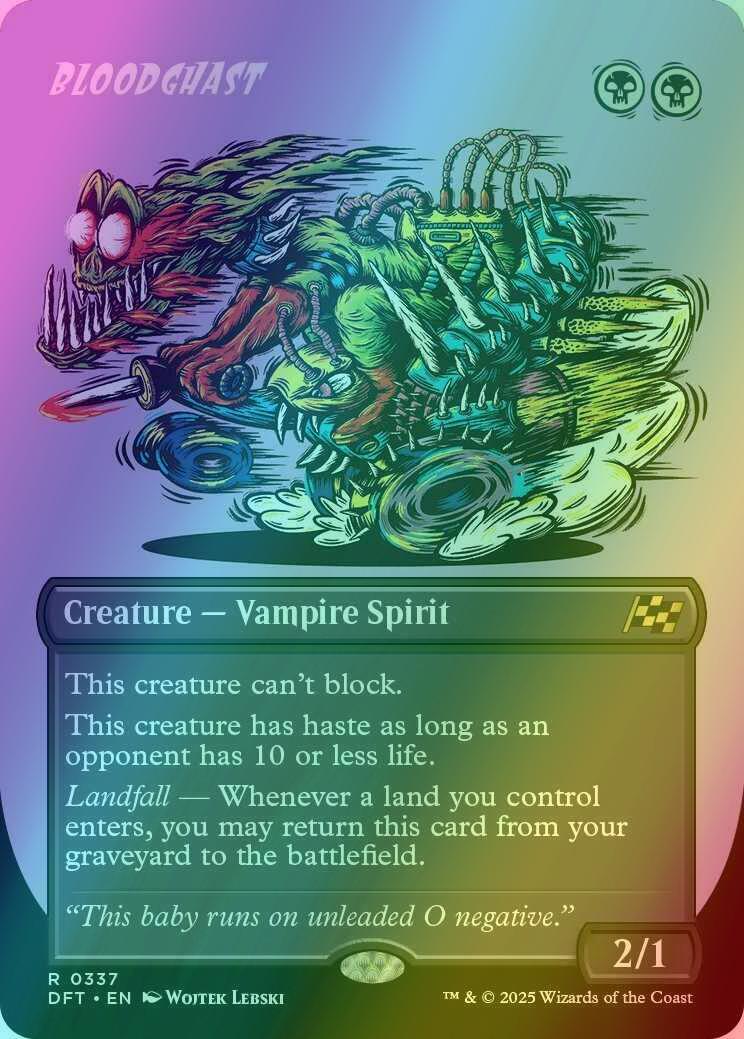 Bloodghast [337] [Borderless] [Rude Rider] [Aetherdrift] [Foil]