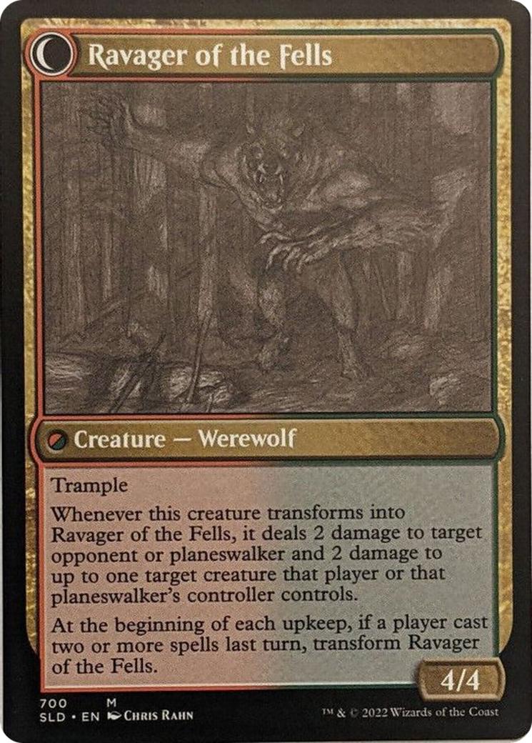 Huntmaster of the Fells // Ravager of the Fells [0700] [Sketch] [Chris Rahn] [Secret Lair Drop] [Non-Foil]