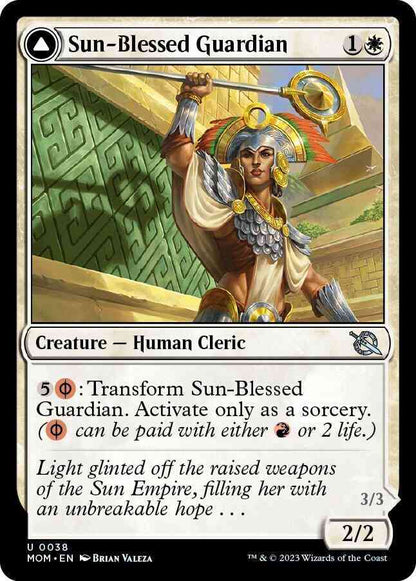 Sun-Blessed Guardian // Furnace-Blessed Conqueror [38] [March of the Machine] [Non-Foil]