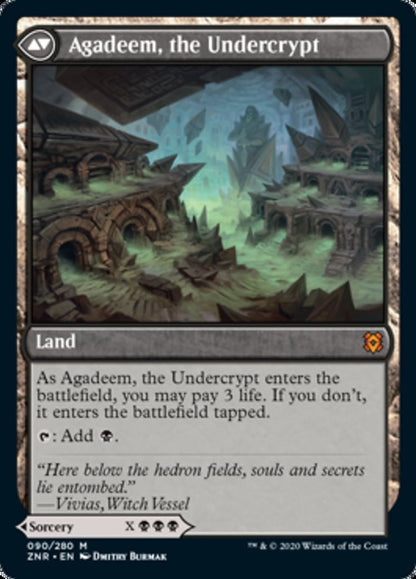 Agadeem's Awakening // Agadeem, the Undercrypt [90] [Zendikar Rising] [Non-Foil]
