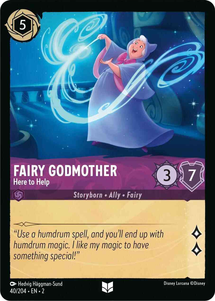 Fairy Godmother - Here to Help - 40/204 [Rise Of The Floodborn] [Non-Foil]