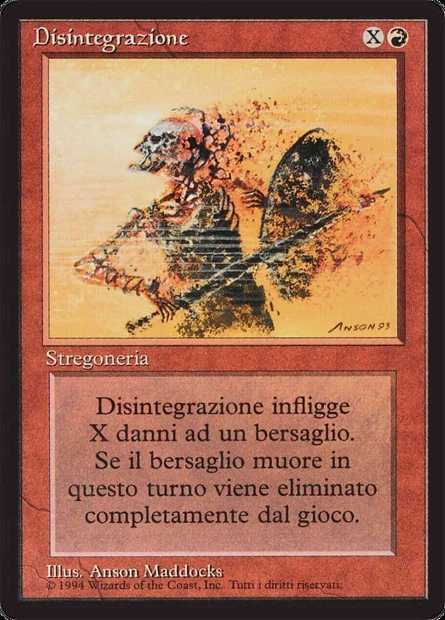Disintegrate - Italian [142] [Foreign Black Border: Italian] [Non-Foil]