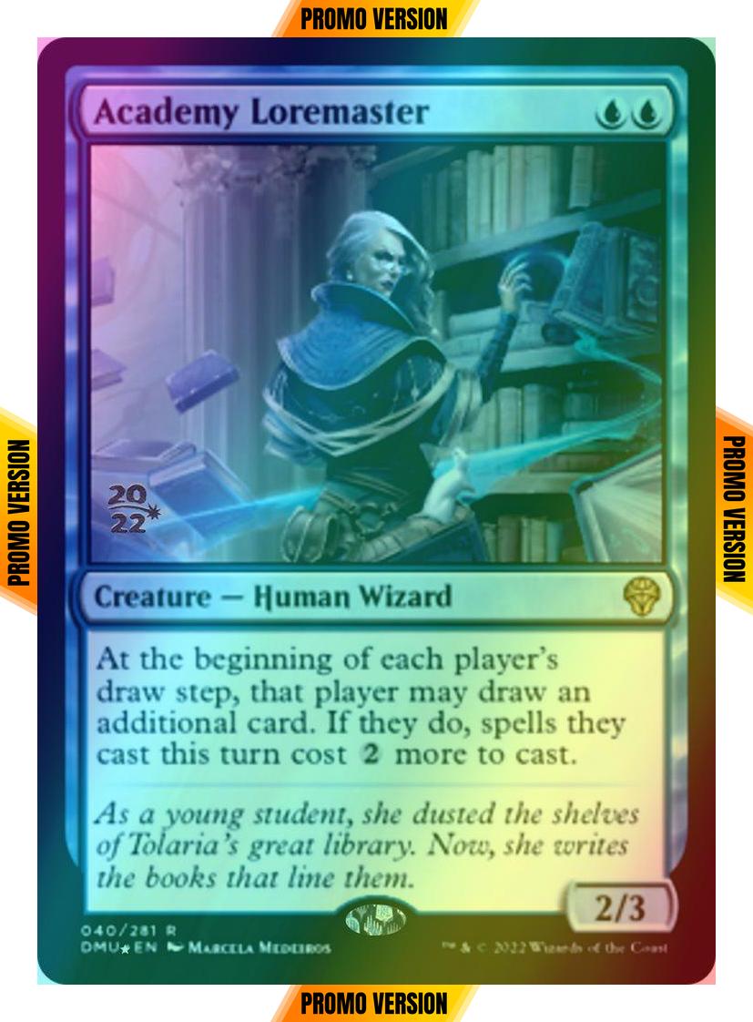 Academy Loremaster [40s] [Prerelease] [Dominaria United: Promos] [Foil]