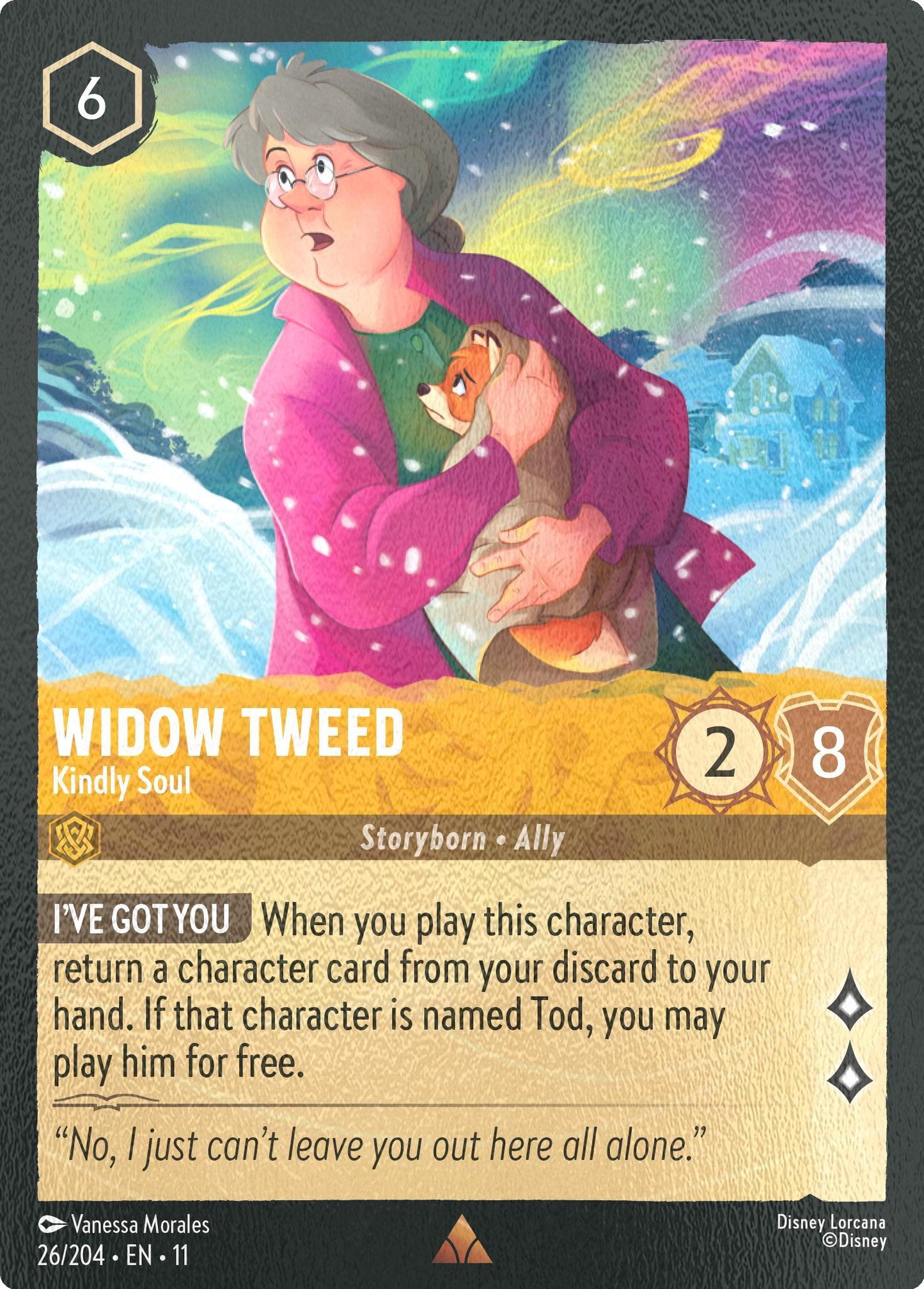 Widow Tweed - Kindly Soul - 26/204 [Winterspell] [Cold Foil]