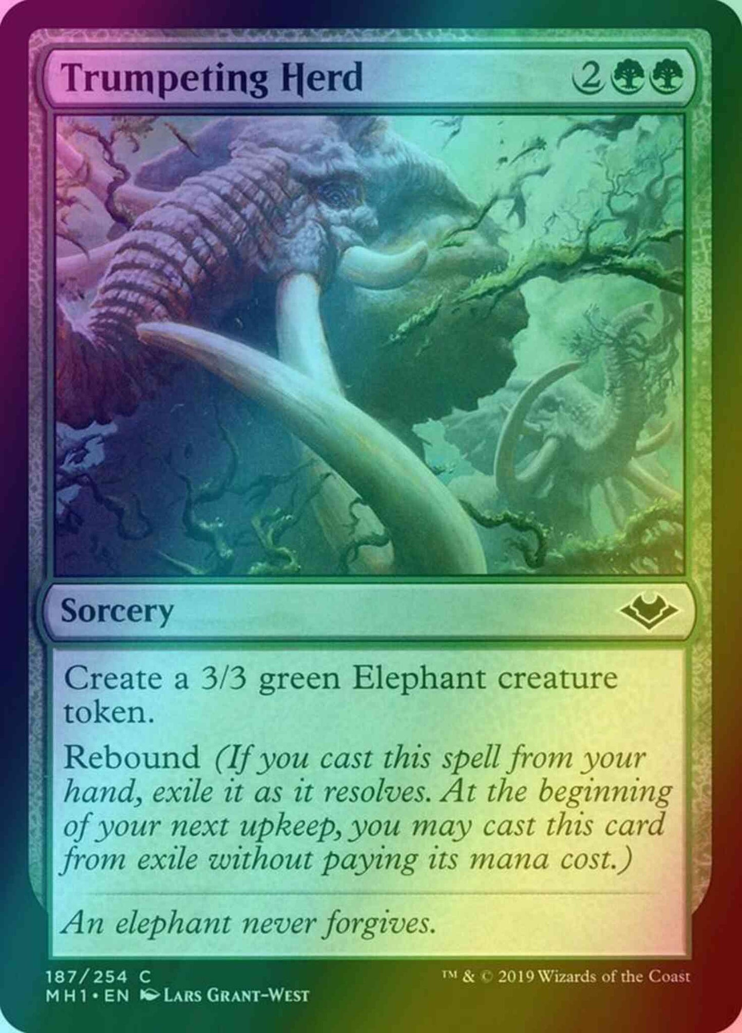 Trumpeting Herd [187] [Modern Horizons] [Foil]