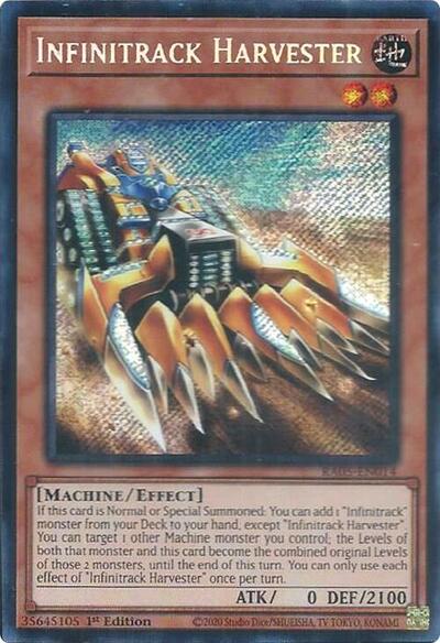 Infinitrack Harvester - RA05-EN014 - Secret Rare - 1st Edition