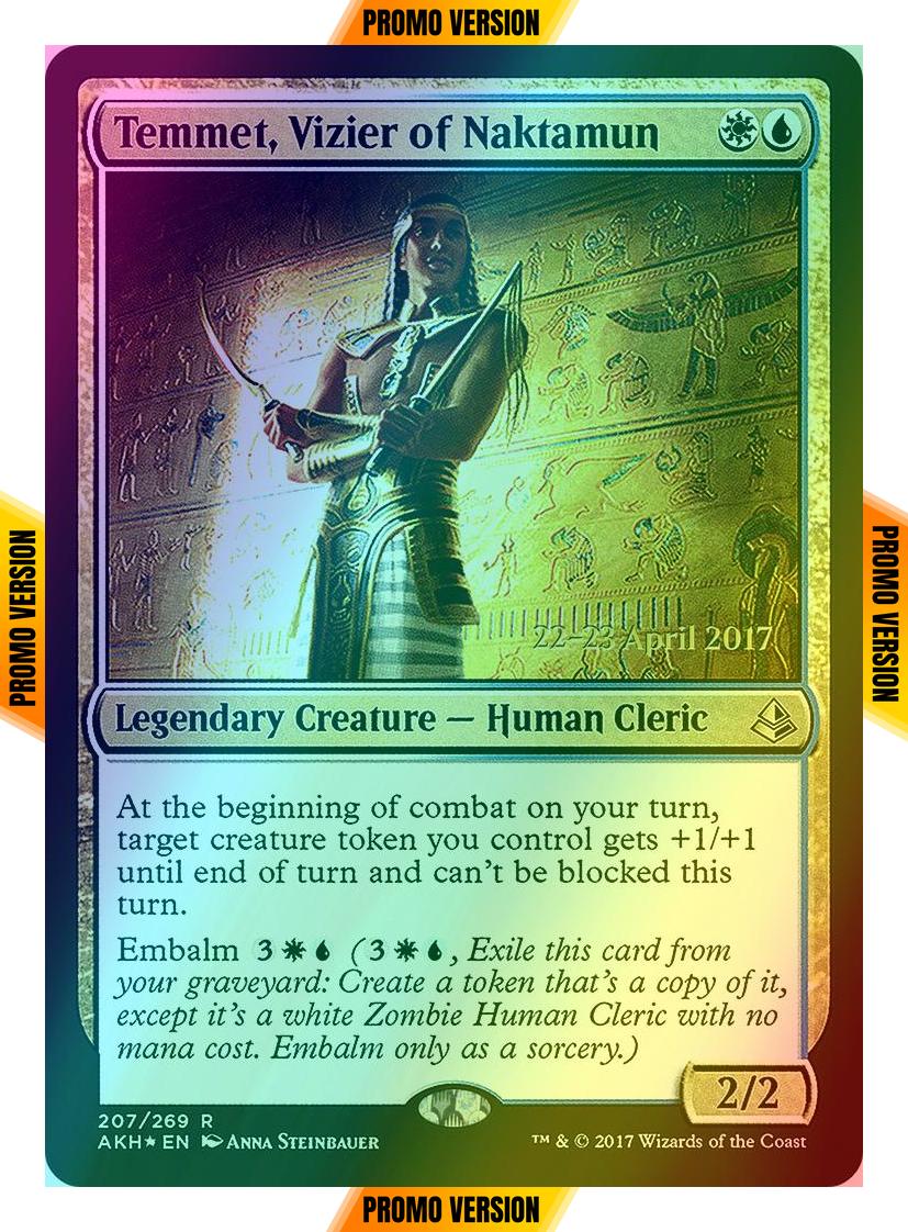 Temmet, Vizier of Naktamun [207s] [Amonkhet Promos] [Foil]