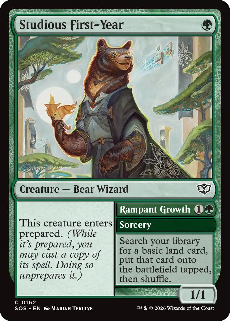 Studious First-Year // Rampant Growth [162] [Secrets of Strixhaven] [Non-Foil]