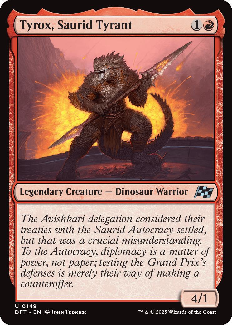 Tyrox, Saurid Tyrant [149] [Aetherdrift] [Non-Foil]