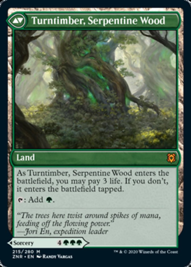 Turntimber Symbiosis // Turntimber, Serpentine Wood [215] [Zendikar Rising] [Non-Foil]