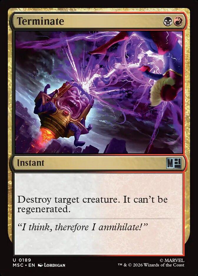 Terminate [189] [Marvel Super Heroes: Commander] [Non-Foil]